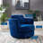Pirouette Performance Velvet Swivel Armchair-319718230