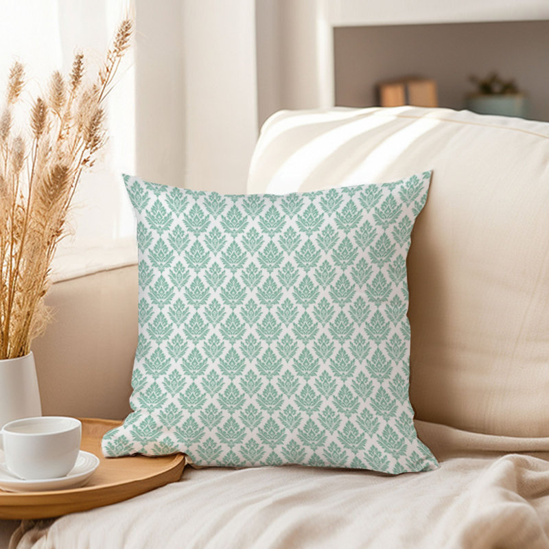 Abstract Mint Pattern VI Patterns Modern, 20" H x 20" W