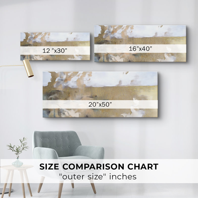 Botanical Series-CCDXC- Toile tendue avec châssis - Prêt à accrocher, H 20 po x l 50 po