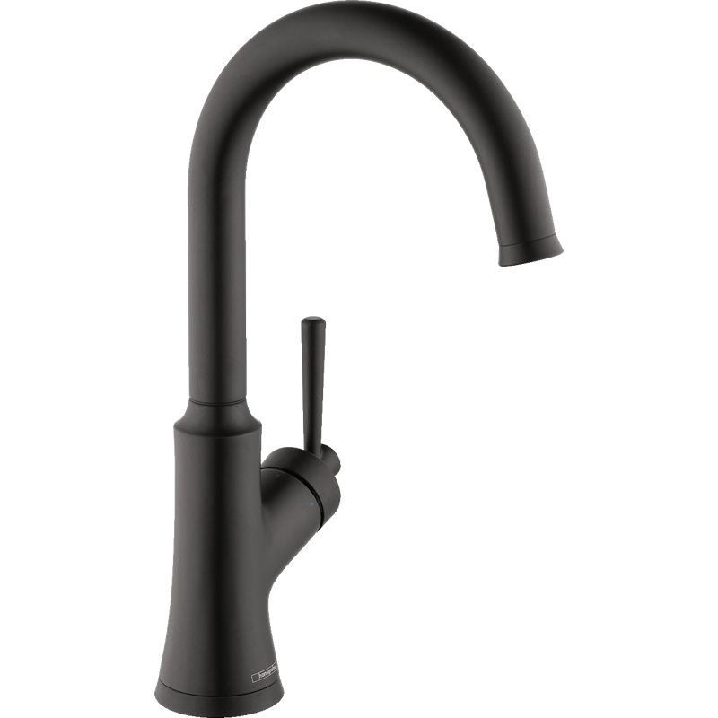 Robinet de bar coulissant Joleena, Noir mat