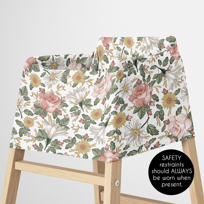 Housse pour siège d'auto et housse d'allaitement rétro Vintage Floral par Sweet Jojo Designs