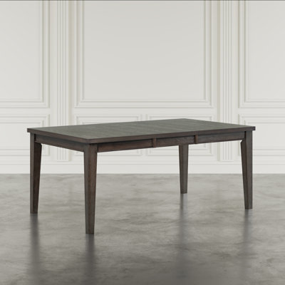 Lang Modern Transitional 72" Rectangular Dining Table With Extension - Dark Brown