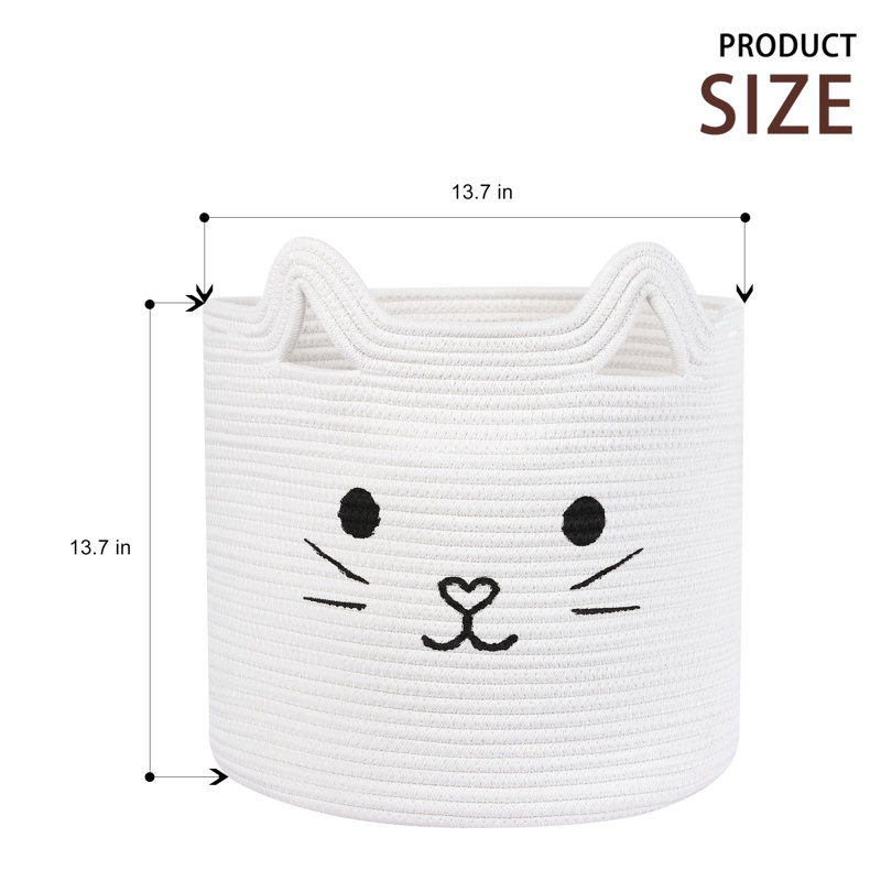 Panier en tissu, Chat
