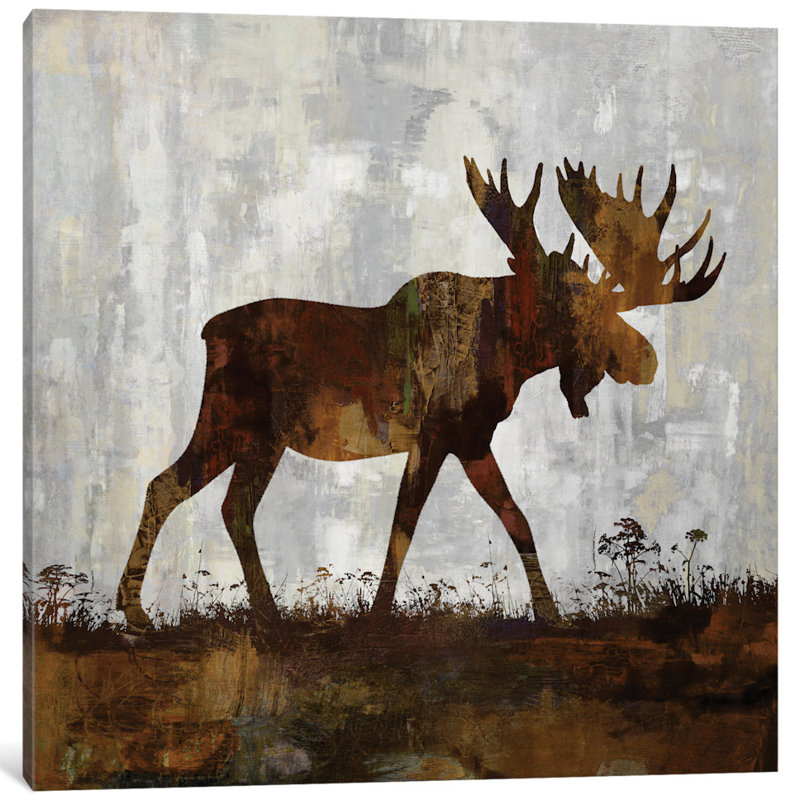 «Moose» par Carl Colburn, reproduction d'art sur toile, H 37 po x l 37 po x p 1,5 po, Toile tendue