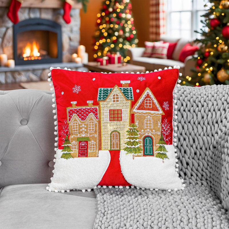Red Square Throw Cushion