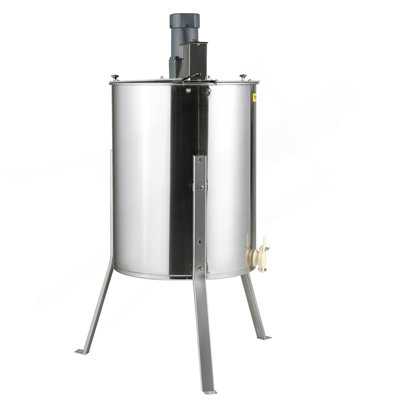 Electric Honey Extractor, 4/8 Frames Honey Spinner Extractor, Stainless Steel Beekeeping Extraction, Apiary Centrifuge Equipment With Height Adjustable Stand, Honeycomb Drum Spinner With Lid