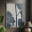 Reproduction encadrée de fleurs pressées V bleu marine - Bois massif-968556317