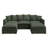 U-Shaped Corduroy Modular Sectional with Storage-415984691