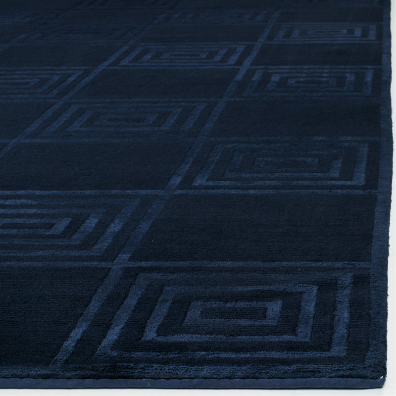 Ralph Lauren Alistair Tiles Wool, Viscose Geometric Rug, Rectangle 2' x 3'