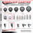 4-Piece Thermoplastic Rubber Caster Set