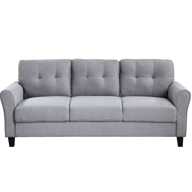 Lin moderne 3, gris-bleu, capacité de poids confortable, lin gris-bleu de salon, résistance au froid,
