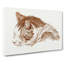 Illustration Of A Cat by Jean Bernard - Wrapped Canvas Painting-55359456