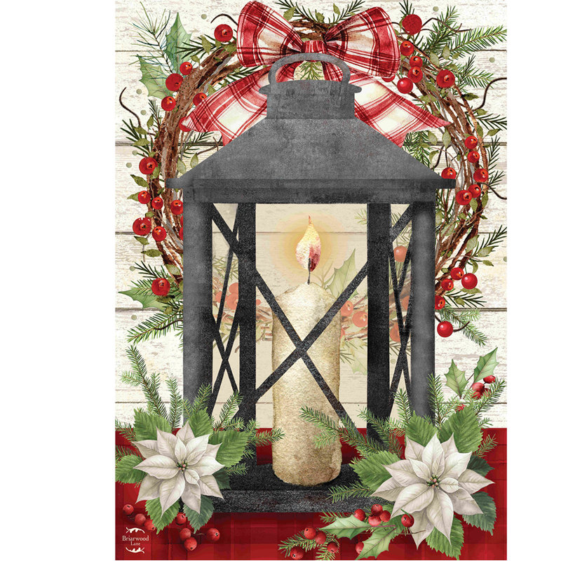 Lanterne lumineuse festive Drapeau de maison 28x40