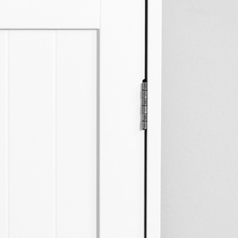 Armoire de rangement pour salle de bain blanche