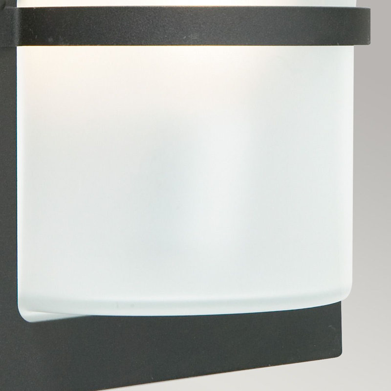 Warfield 1 Light Outdoor Flush Mount, Black
