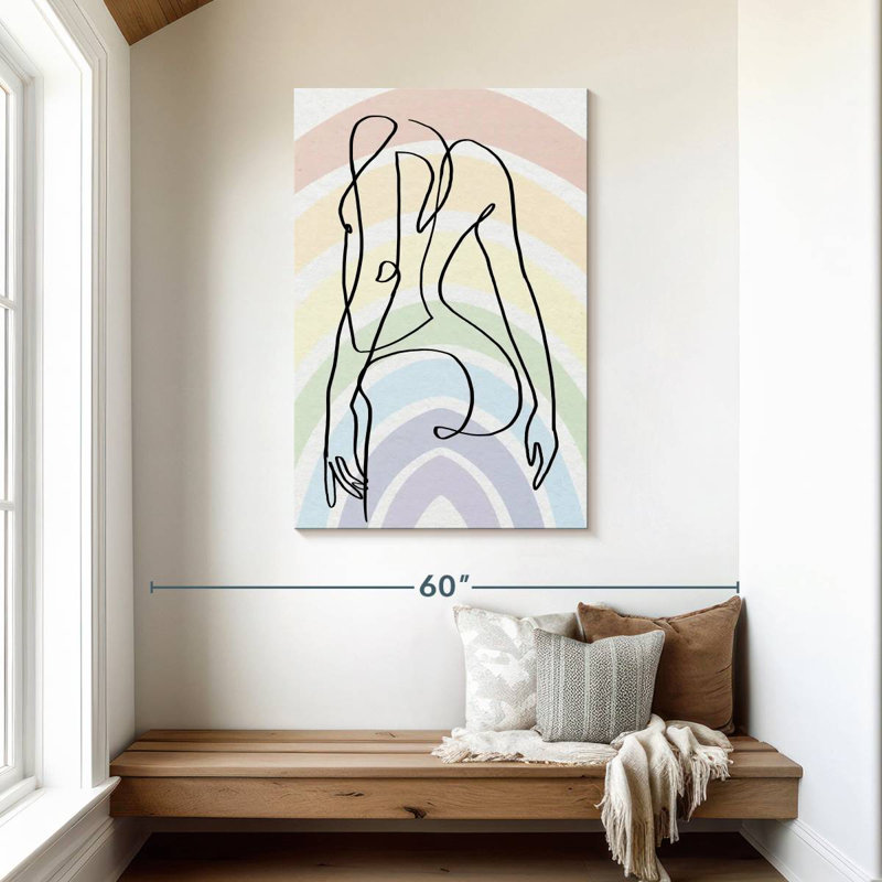 Khadjiah One Line Pride Curves, H 45 po x l 30 po