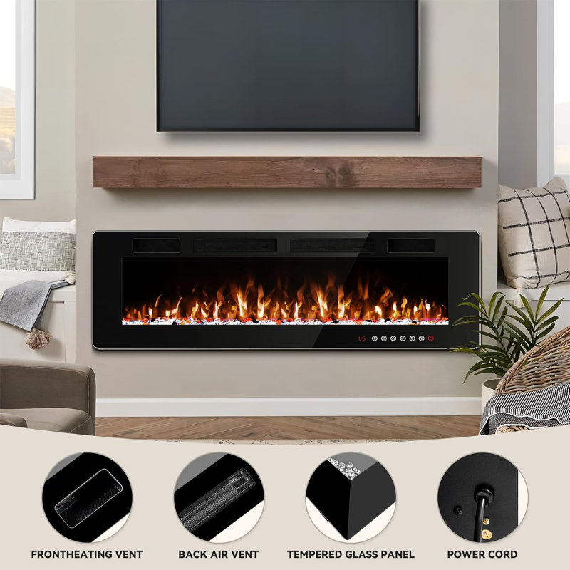 Aishe Metal Electric Wall Mounted, 18.11" H x 72" W x 3.86" D
