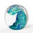  Kisor Coastal Art Glass Paperweight Orb Ball