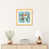 Toile avec cadre en bois beige est en rupture de stock
