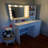 Vanity Desk (Makeup Vanity) With Mirror & Light, Large Drawer Three Level Storage Dresser, 3 Lighting Color Modes Adjustable Brightness For Led Lights, Bedroom Dressing Table (Makeup Vanity)-148283880