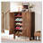 28.74" Storage Coffee Bar Cabinet With  2Doors & Shelves