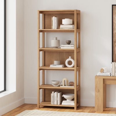 Versa 77'' H x 31.5'' W Solid Wood Standard Bookcase