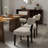 Dining Set, Mid-Century Modern Wooden Table & Upholstered Chair Set For Home, Kitchen, Dining Room-108814406-108814410