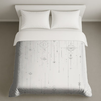Housse de couette à motif géométrique