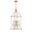 Luminaire suspendu 4 lumières Savoy House Mayfair en laiton chaud et chrome