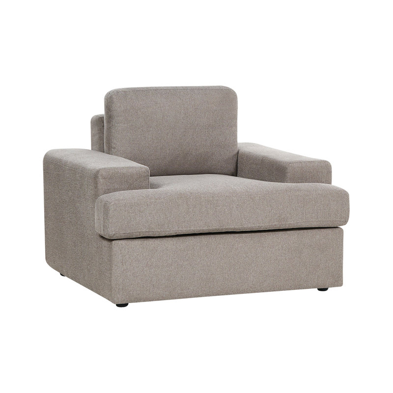 Lecenta Upholstered Armchair, Taupe