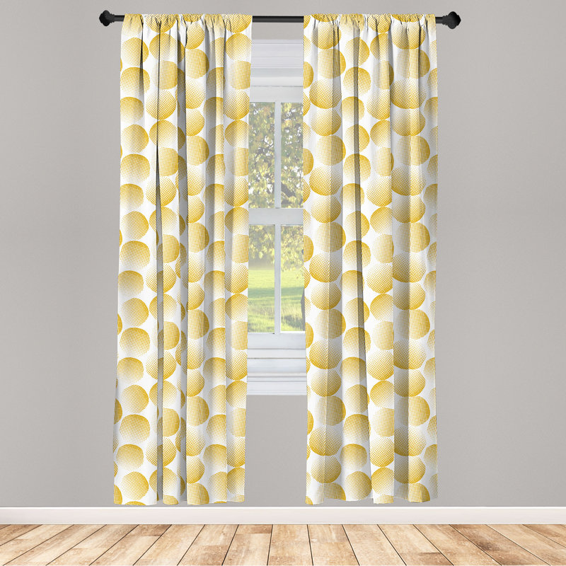Rideaux 4 panneaux East Urban Home, L 56 po x L 63 po