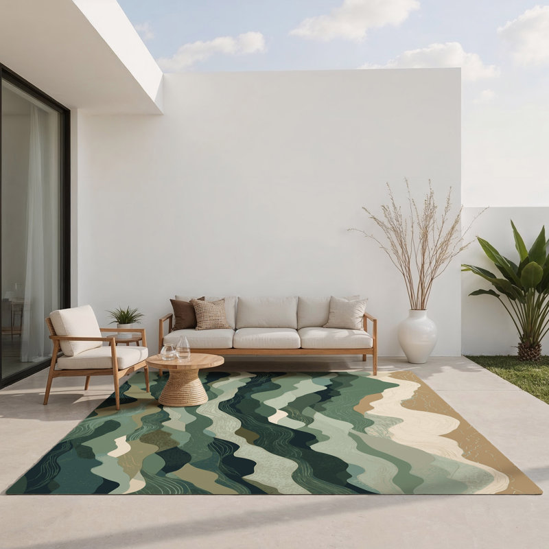 Tapis intérieur et extérieur Radiant Drift, Rectangle 4pi x 6 pi