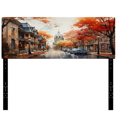 Old Street Boston Views Upholstered Headboard