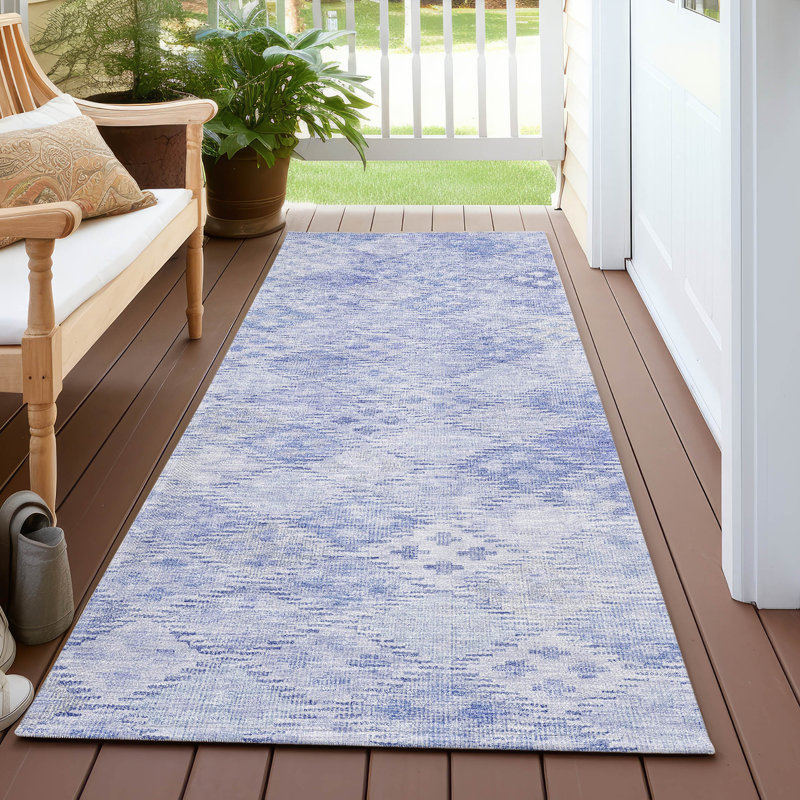 Tapis Chayil avec envers antidérapant, Tapis de couloir 2 pi 3 po x 7 pi 6 po