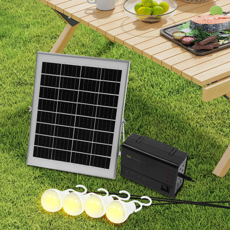 Génératrice solaire à panneau solaire avec ampoules
