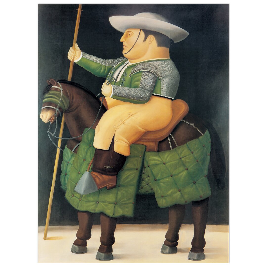 Poster „Picadores” von Botero, Grafikdruck