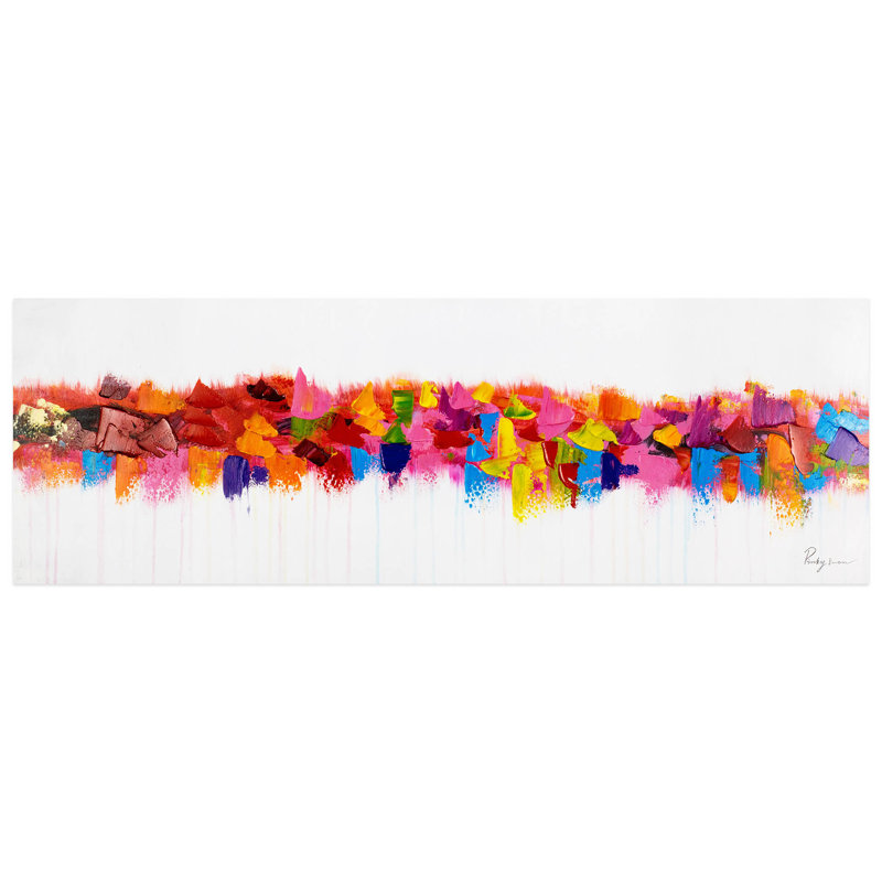 Play of Colors on the Horizon - No Frame Rectangle Painting on Canvas