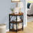 Half Round End Table Set Of 2, Half Circle Side Table With Shelves And Metal Frame, 3-tier Half Moon Small Narrow End Tables For Living Room, Bedroom, Bathroom-1547717173