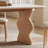 Log Cream Style Solid Wood Dining Table