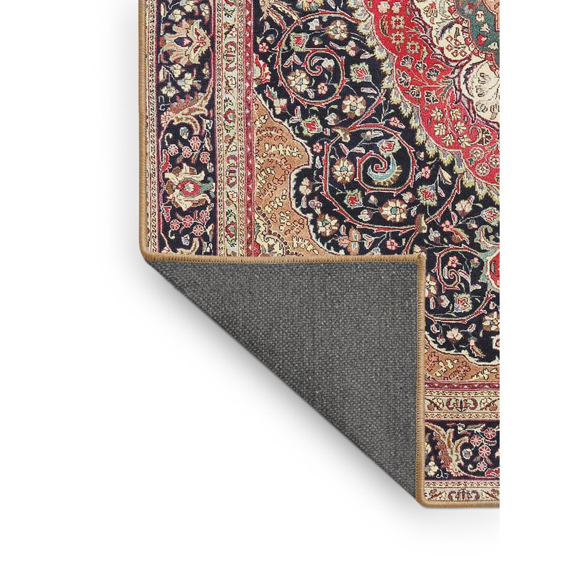 Tapis traditionnel noir / beige Glasmann, Rectangle 3 pi x 5 pi