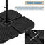 7.8kg Plastic Free Standing Umbrella Base