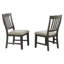 Ensemble repas 5 pièces Sunset Trading Trestle | Table extensible 96 po rectangulaire | 4 chaises d'appoint rembourrées | Bois gris vieilli | 8 sièges-67075884