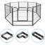 Parc pour chien H 32 po en métal audacieux, enclos pour 8 panneaux avec portes, parc pour chiots pour l'intérieur et l'extérieur-109100228