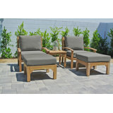 Huntington Outdoor 5 - Piece Teak Conversation Set