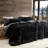 Midnight Black Badland Wolf Coma Inducer Oversized Comforter Set-66940235