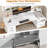 Moomal 75" W Computer Desk with LED Lights -1573221686