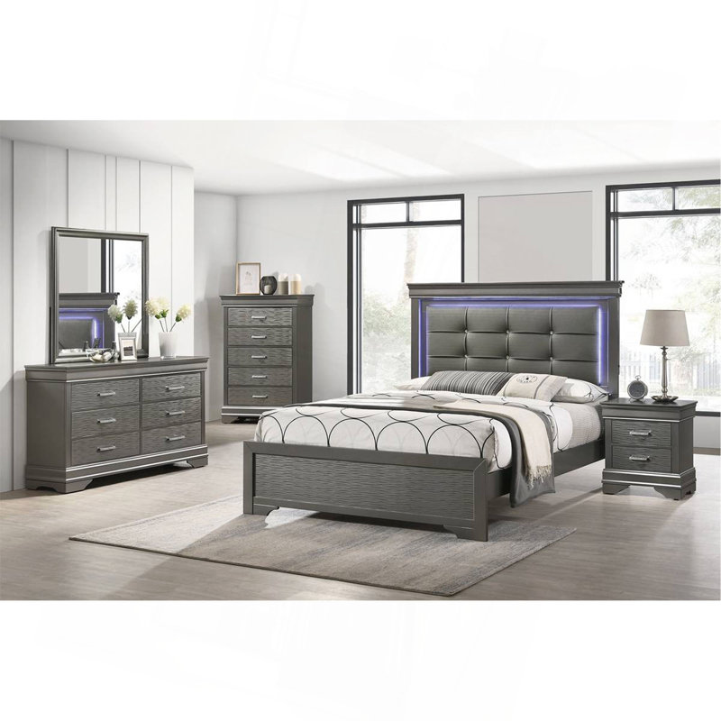 Mobilier de chambre à coucher à tiroirs modernes 1 pièce