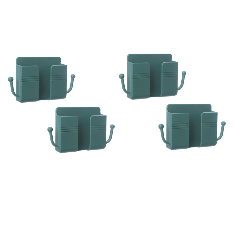 Wall Mounted Storage Box,Remote Control Mobile Phone Charging Storage Box, 7.87" H x 7.87" W x 1.97" D, Green
