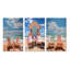 «Beach Chairs Dream», 3 pièces sur toile-407959102-407959097