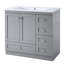 Meuble-lavabo sur pied 36 po style Shaker-1089872883